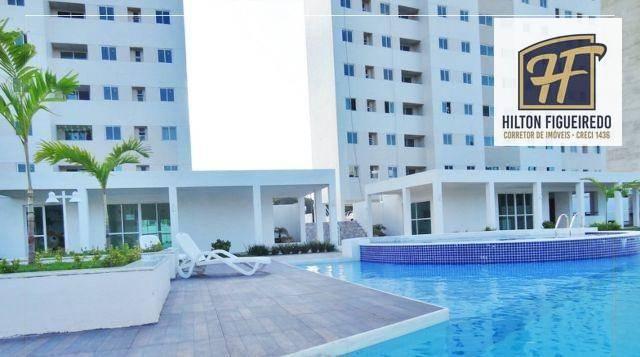 Apartamento com 2 dormitórios à venda, 60 m² por r$ 245.000 - bancários - joão pessoa/pb