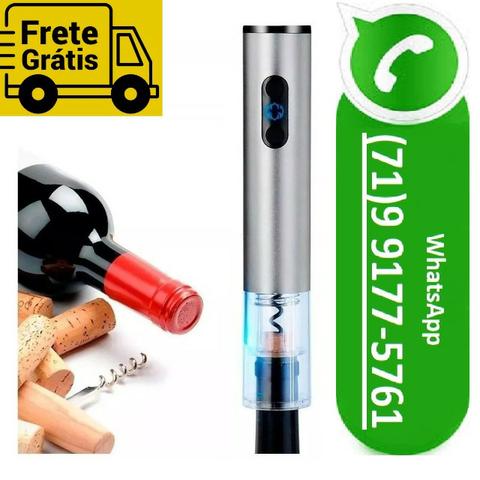 Abridor De Vinho Saca Rolha Elétrico A Pilha (NOVO)
