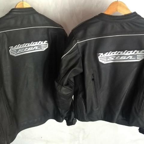 Jaqueta importada de couro Yamaha Midnigt semi nova - Foto 3