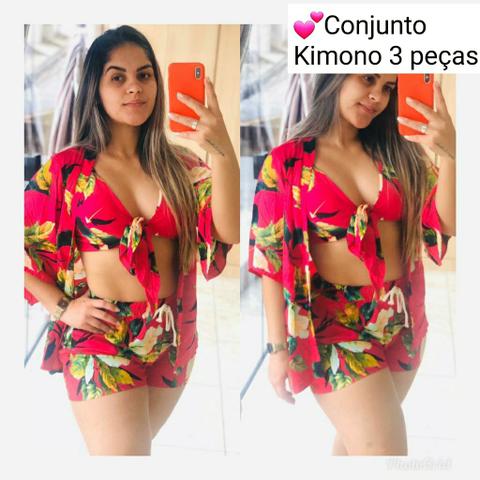 Conjunto KIMONO 3 peças N°38/40/42 - Foto 3