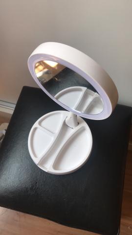 Espelho led recarregavel