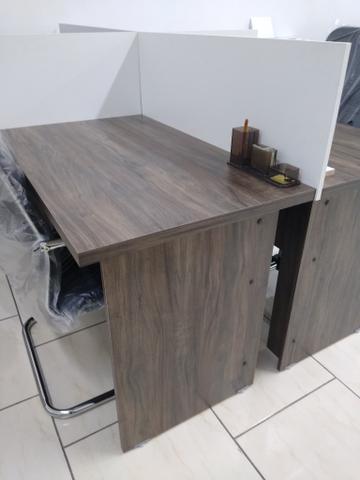 Estação de trabalho 4 pessoas nova - Foto 2