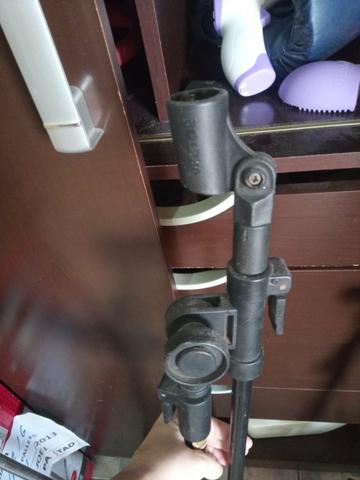 Pedestal para 2 microfones
