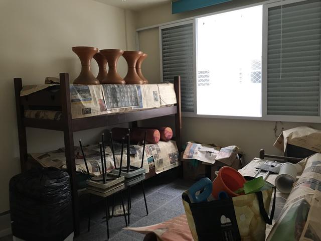 Sala living na divisa de Santos