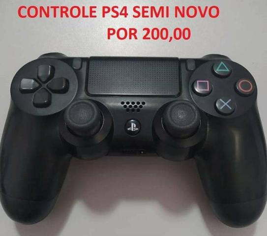 Vendo controle semi novo de ps4 por 200,00