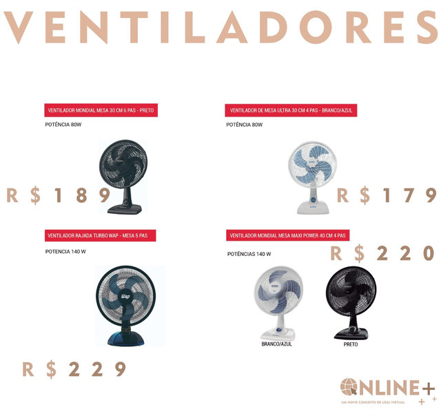 Ventilador pequeno melhor preço