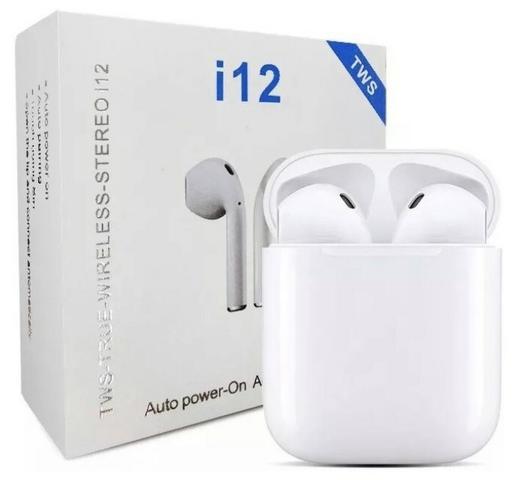 Fone de Ouvido EarPods I12s Bluetooth Android celular