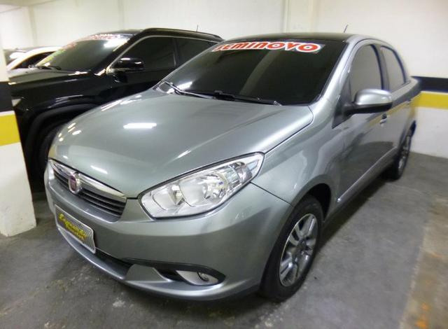 Grand siena essence 1.6 16v flex dualogic 13/14 cinza