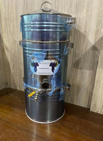 Panela para suco de uva 20kg toda em inox (nova)