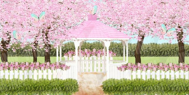 Painel Sublimado Tecido Microfibra Meninas Jardim Paisagem - Foto 2