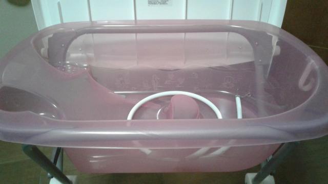 Banheira com Trocador Burigotto Rosa