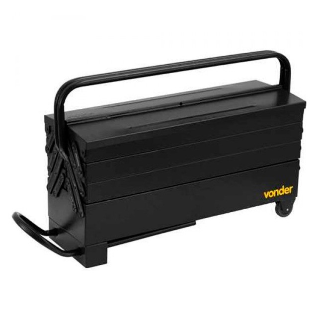 Caixa para Ferramentas Sanfonada Metálica com Roda 7 Gavetas 60cm x 19cm x 24cm Vonder - Foto 2