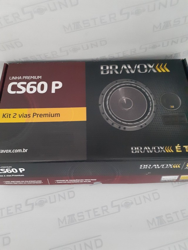 Kit 2 vias. Bravox Premium. CS60 P.  6". 60RMS. Garantia. Novo. Instalado. 