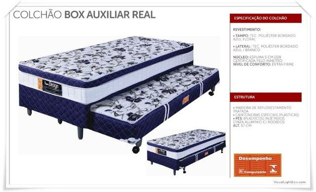 Quinta Loucura - Colchobox Solteiro com Auxiliar D28 - Espuma