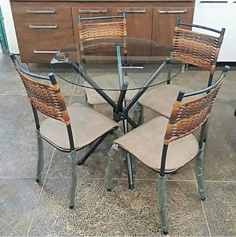Mesa junco de vidro - Foto 2