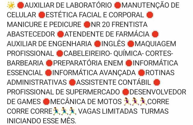 Curso profissionalizante