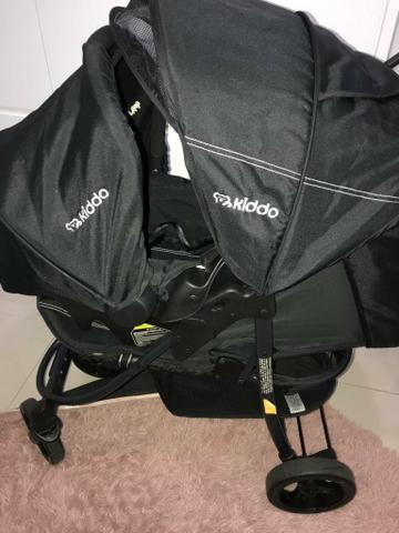 NOVO: Carrinho de bebê e Bebê Conforto - KIDDO - Foto 2