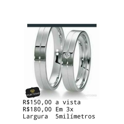 Lindas Alianças de Prata na Promoção - Foto 2