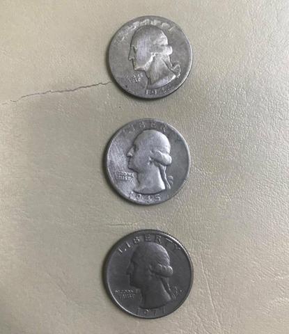 Moedas estrangeiras antigas em prata - Foto 2