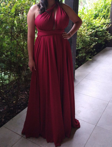 olx vestido de madrinha marsala
