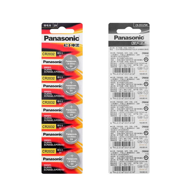Bateria Panasonic CR2032 lítio 3v 150mAh original preços especiais atacado