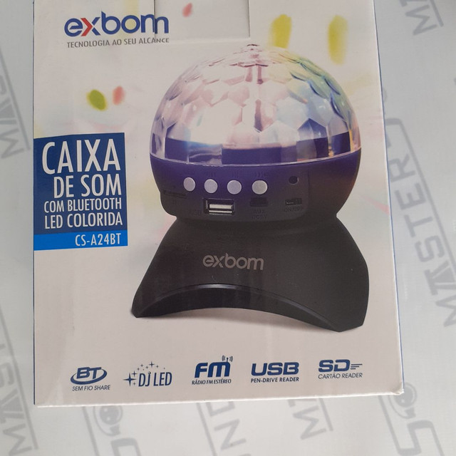 Speaker com Bluetooth, FM, SD, USB  e luz de led. Nova. - Foto 3