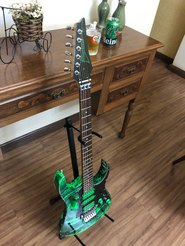 Ibanez Jem Jr Limited Edition Green Caps Dimarzio Evolution