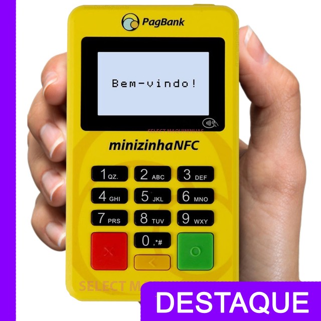 Maquineta De Cartão Maquininha Minizinha NFC - Reduzimos suas taxas