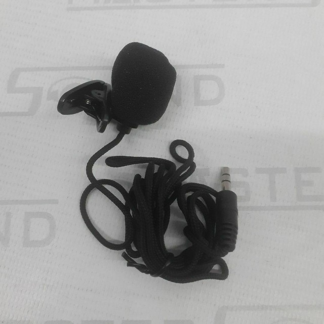 Microfone de lapela. Tomate. Novo. 