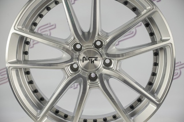 Jogo De Rodas Niche Dfs Prata 5x112 - 19x8,5 E 19x9,5 - Foto 3