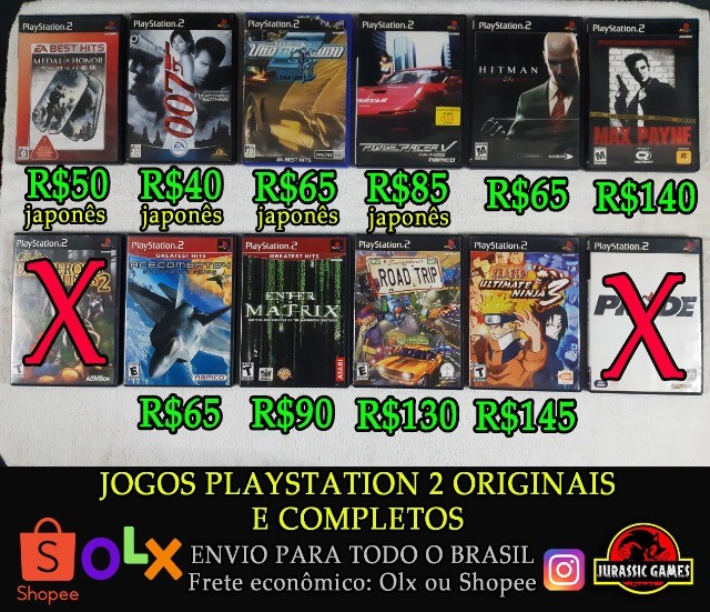 Jogos Playstation 1 e 2 Originais. GTA, Medal of Honor, Naruto, Dragonball, Crash Tem Raci - Foto 2