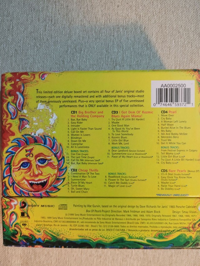 Box Of Pearls Collection - Janis Joplin - 5 Cds - Foto 3