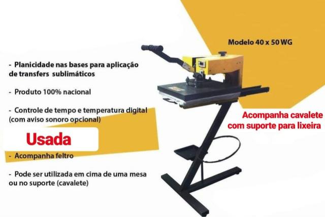 Prensa Térmica 40 X 50 CM - Cavalete Incluso-R$ 1.800,00