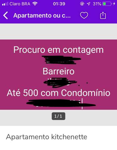 Procurando aluguel apartamento e kit net