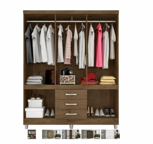 Guarda roupa 6 portas 3 gavetas - Foto 5