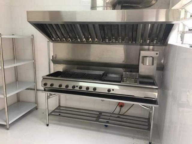 Coifa em Inox com filtro inercial