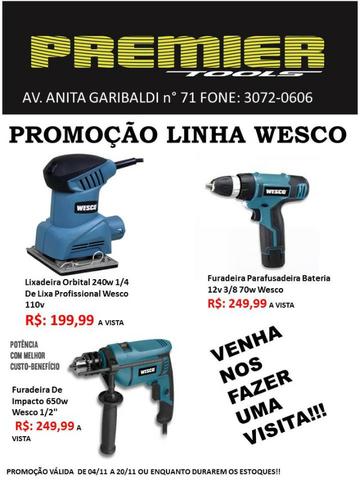 Parafusadeira bateria 12v Wesco!!!