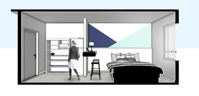 Apartamento no SPOT em frente a Unaerp. Todo mobiliado e com ar condicionado