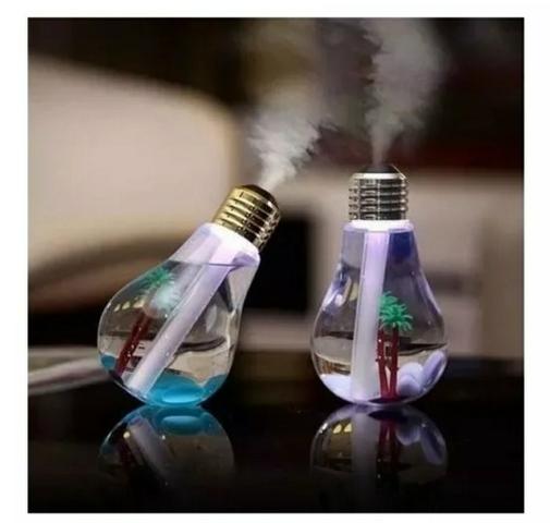 Umidificador De Ar Formato Lampada Aromatizador Luminária - Foto 2