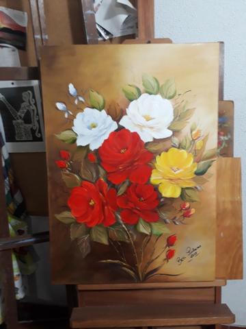 Curso de Pintura - Tecido, óleo e acrílica sobre tela - Foto 4