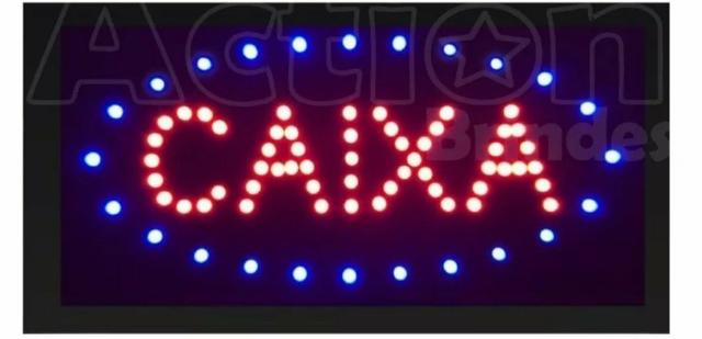 Letreiro Led Painel Luminoso Placa De Aviso Comercio - Café - Foto 4