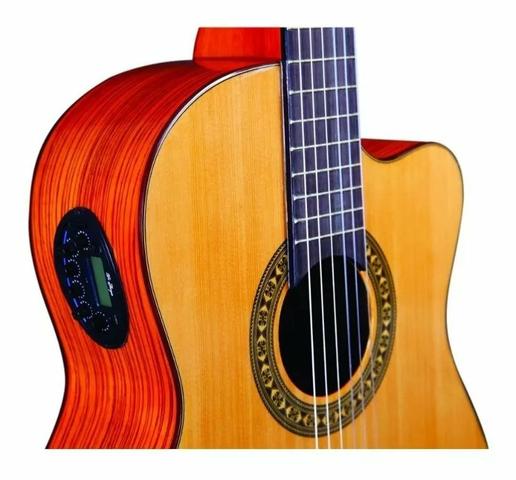 Violao Proffional Eletrico Acustico Di Giorgio Clássico 38e Nylon Profissional - Foto 2
