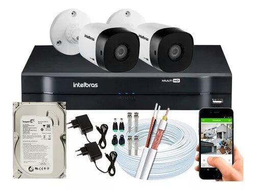 Kit Intelbras Instalado Monitoramento Interno E Externo Hd