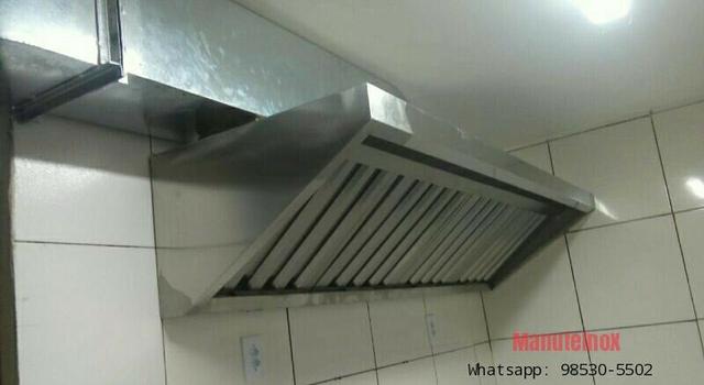 Coifas em inox para Restaurante, dutos e sistema de Exaustão - Foto 5
