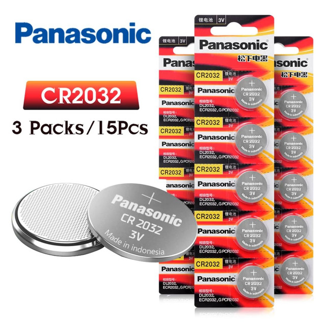 Bateria Panasonic CR2032 lítio 3v 150mAh original preços especiais atacado - Foto 2