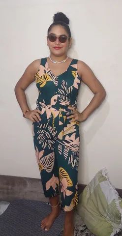 Macacão longo estampa floral - Foto 2