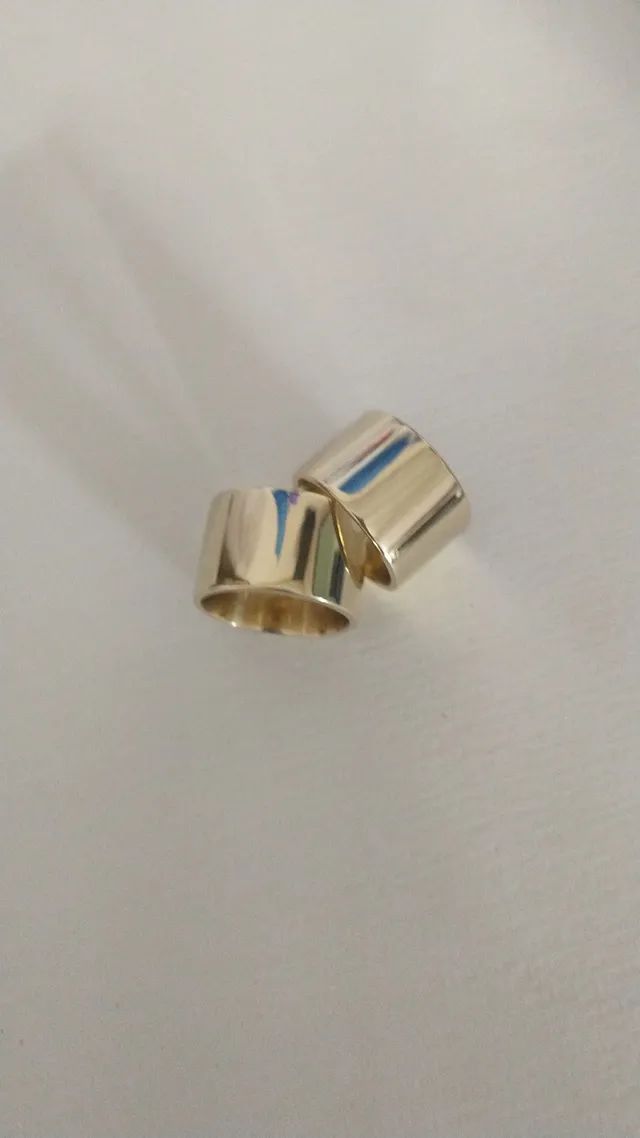 aliança moeda Antiga noivado ou casamento - Foto 3