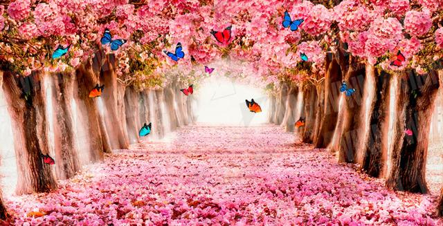 Painel Sublimado Tecido Microfibra Meninas Jardim Paisagem - Foto 3