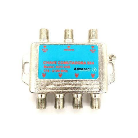 Chave comutadora 3x4 Universal C/ Diplexer Integrado
