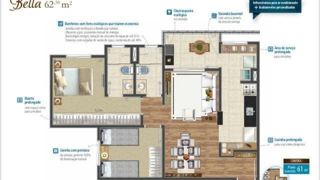 (A) Apartamento com 2 dormitórios no Jd América pronto para morar - Foto 4